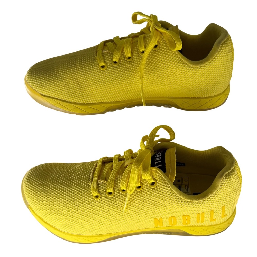 NWOB NOBULL SuperFabric Trainer CrossFit Shoes Lemon Drop W 9 / M 7.5 Low Top - Picture 2 of 9